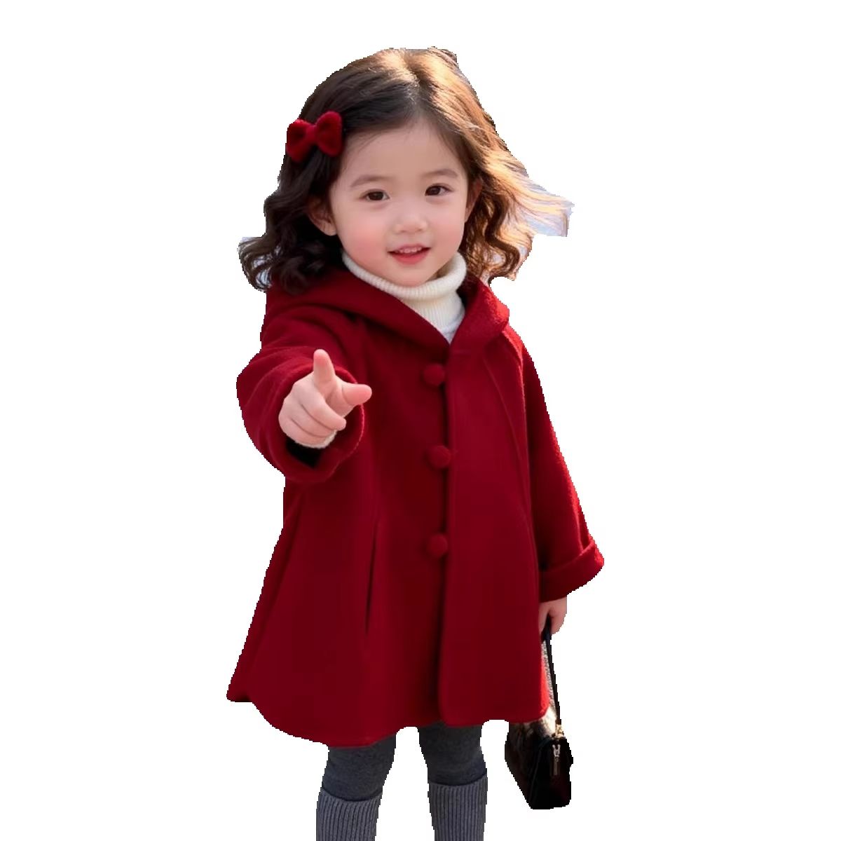 Girls Wool Coat Autumn Winter  - Baby Clothing Winter recension och pris