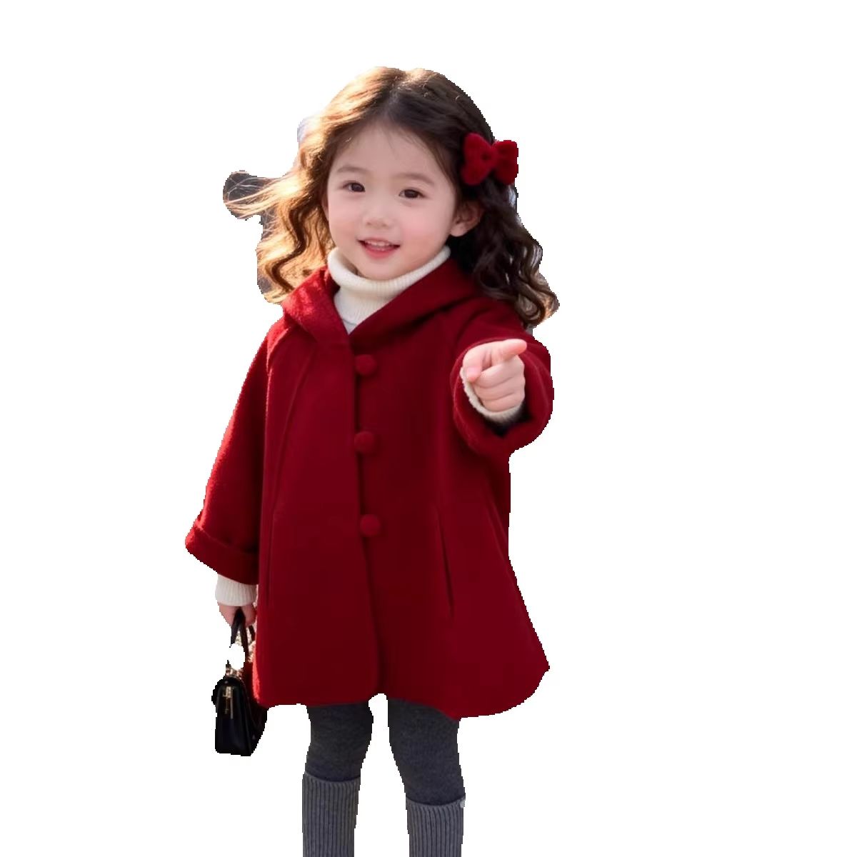 Girls Wool Coat Autumn Winter  - Baby Clothing Winter recension och pris