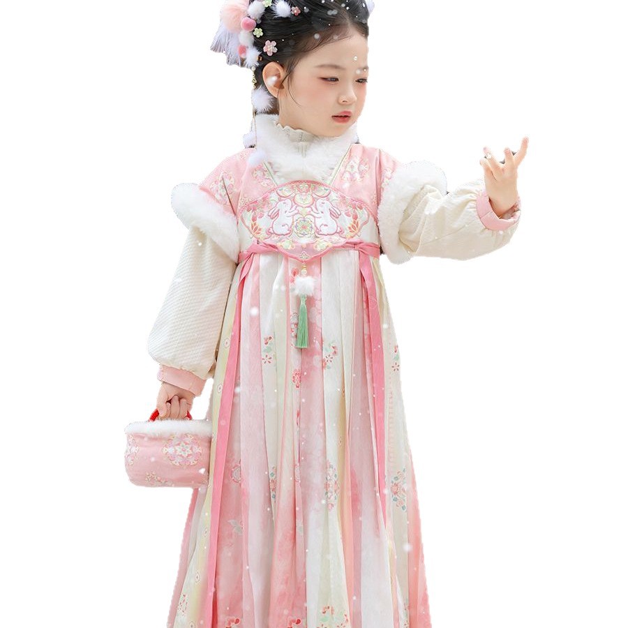 2025 Girls Fairy Hanfu Childre - Baby Clothing Winter recension och pris